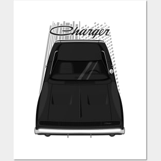 Dodge Charger 1968 - Black Posters and Art